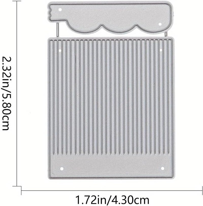 Lapoo Christmas Metal Cutting Die for Scrapbooking, 3D Backgrounds Frame New Cutting Dies DIY Album Card Making Decor Paper Metal Die Cuts Party Wedding Decorations (Tassel 2.3 x 1.7 in) - Image 2